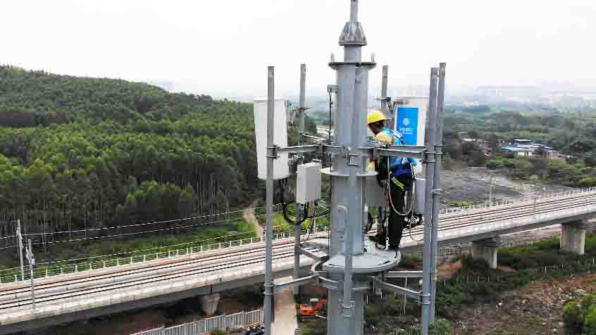 廣西移動5G專網實現貴南高鐵廣西段全線覆蓋，通訊設備安裝工程圓滿完成